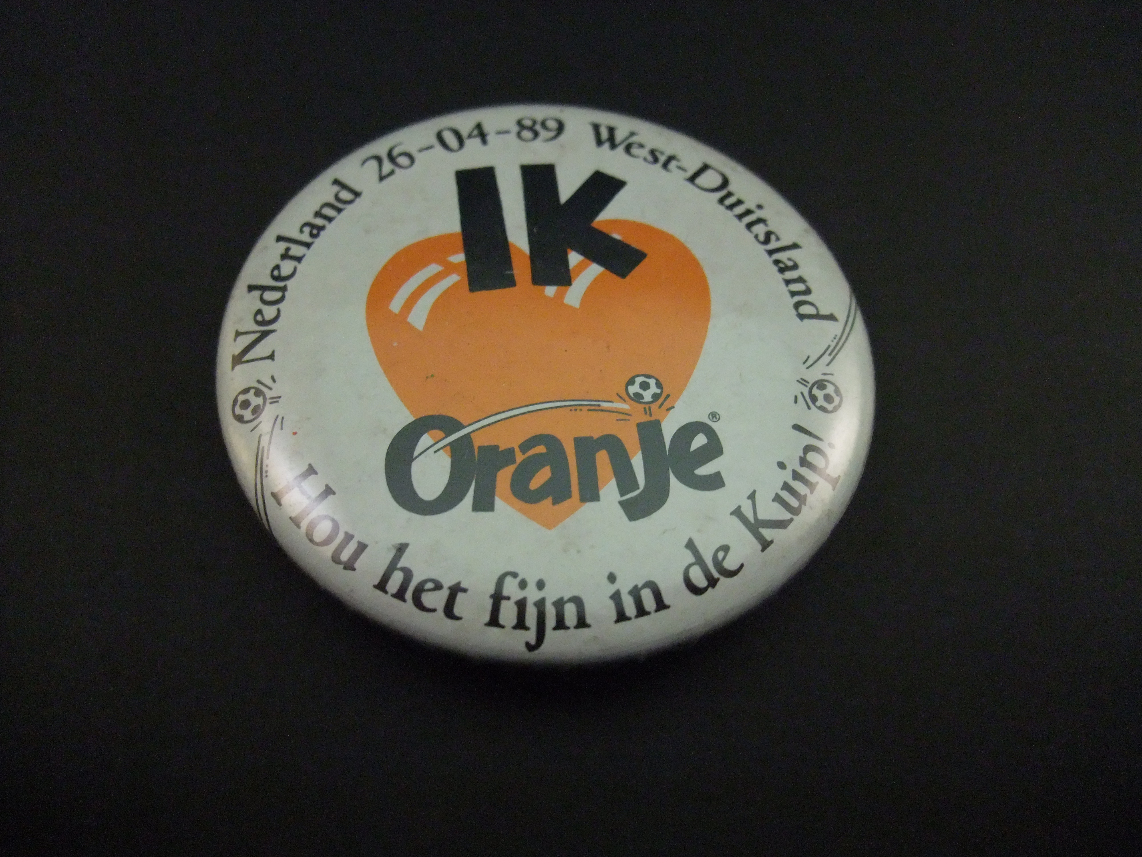 Nederlands elftal-Duitsland voetbalwedstrijd 1989 De Kuip Rotterdam( I love Oranje)